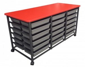 Mobile Tote Storage Metal 36