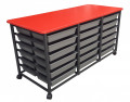 Mobile Tote Storage Metal 36