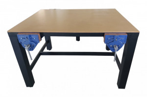 shown with wood vice