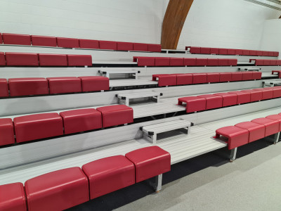 CS-QH02-P as shown on fixed seating at Greerton Aquatic & Leisure Centre