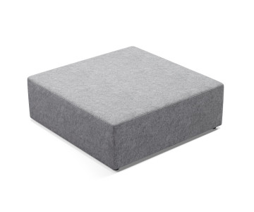 Straight ottoman no back.