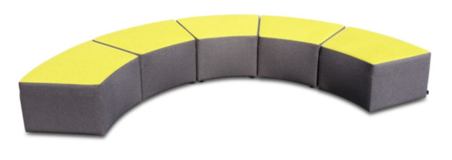 Orbit 30o Concave Ottoman.